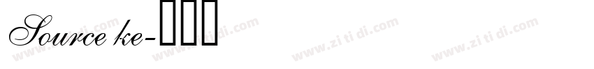 Source ke字体转换